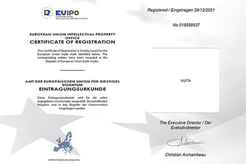 Certificado de Registro de Marca de la UE